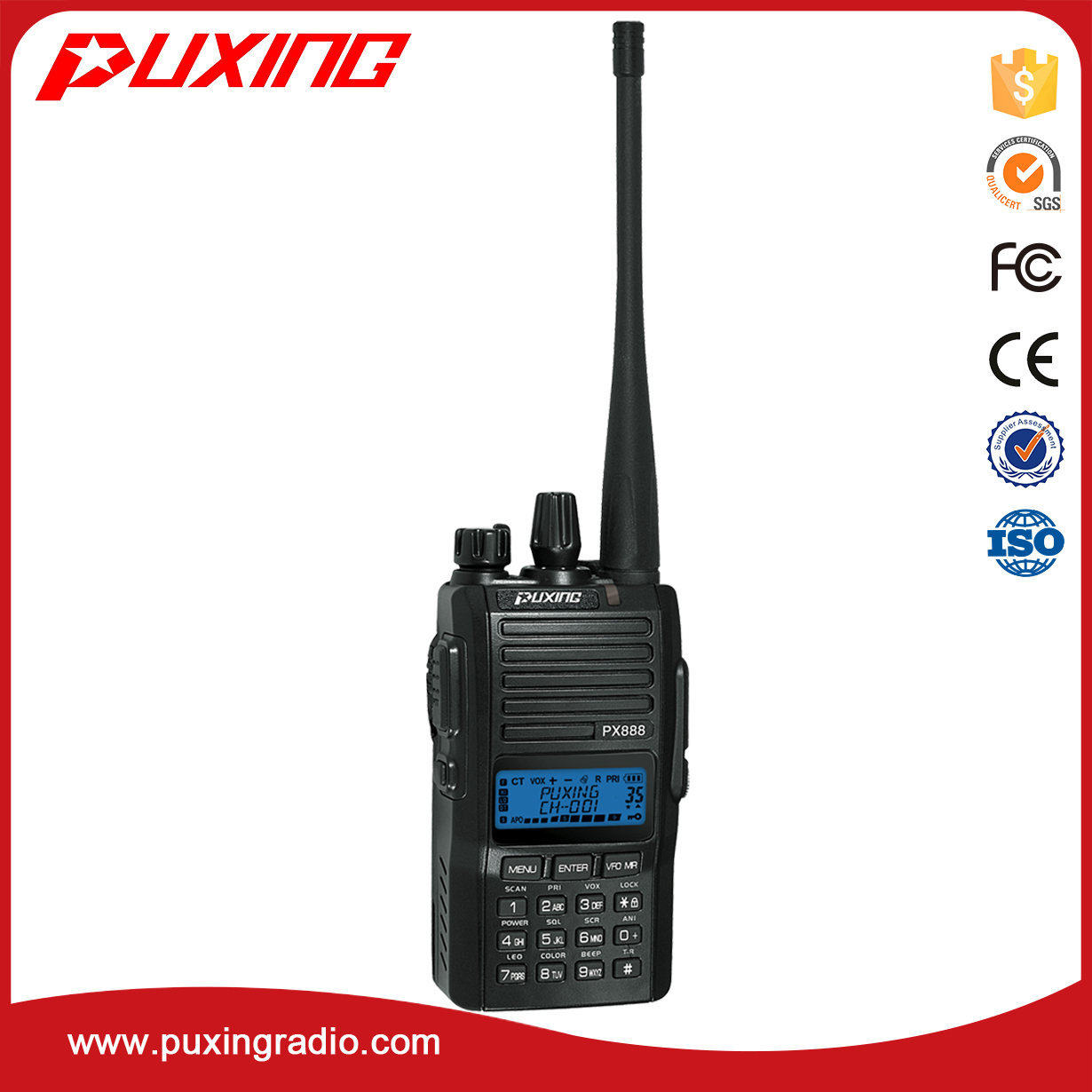 PX-888K Dual band radio